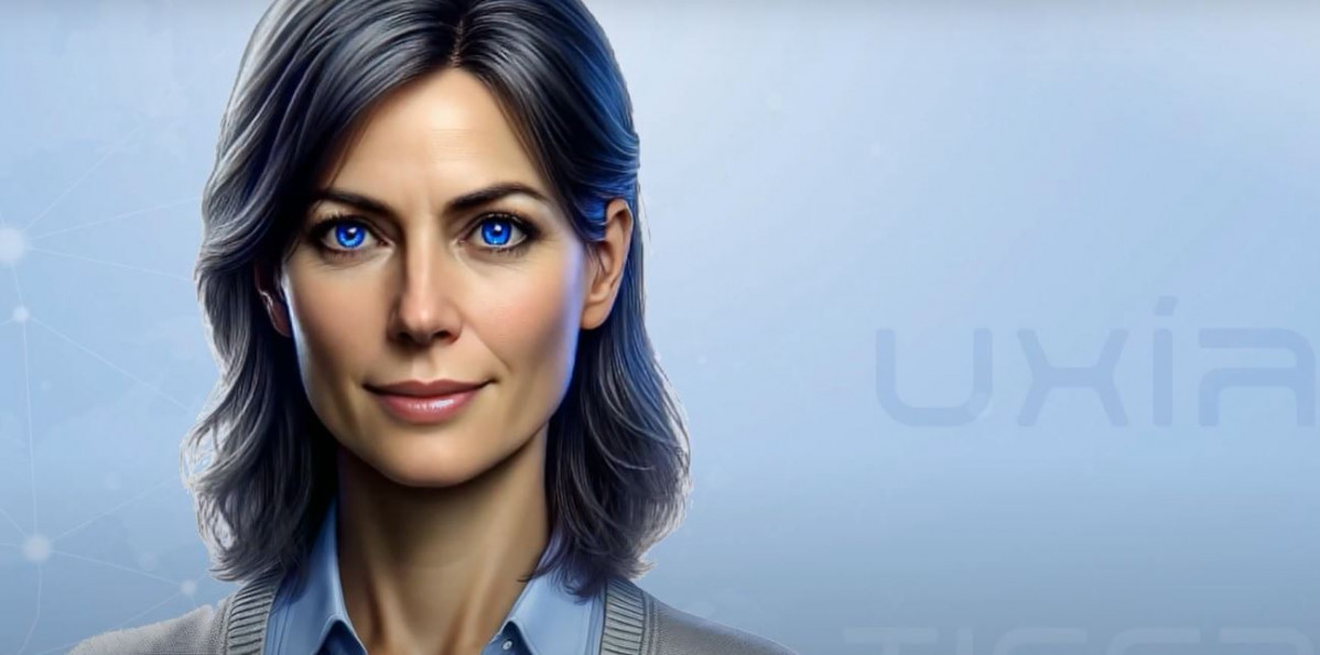 Rostro de inteligencia artificial creado para el chatbot Uxu00eda