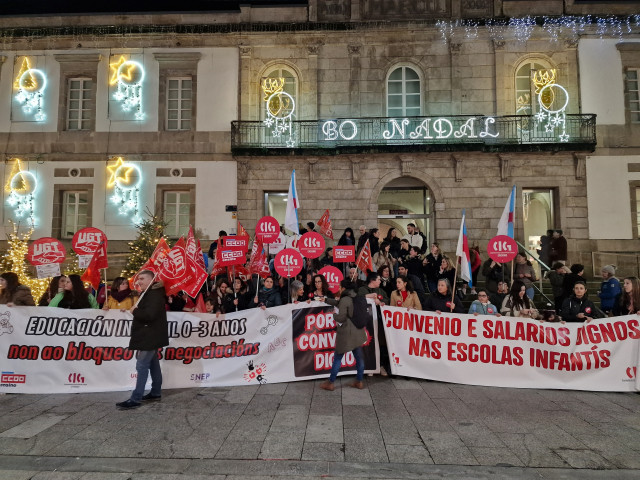Imagen de la concentración en Vigo.