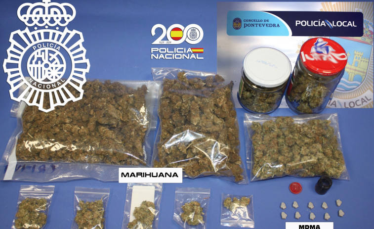 Arrestan a un joven en Pontevedra por supuesta venta de marihuana y MDMA