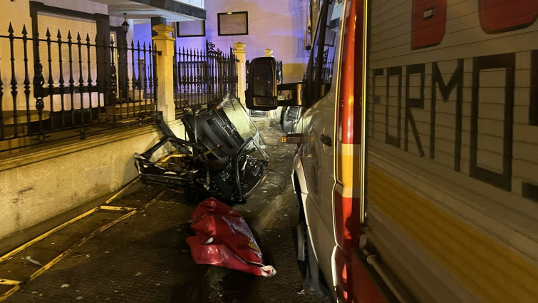 Pronóstico grave para el menor herido en el accidente de Noia en el que perdió la vida su hermano