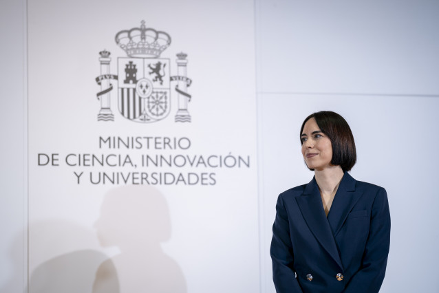 Archivo - La hasta ahora ministra de Ciencia e Innovación en funciones, Diana Morant, durante el traspaso de la cartera de Universidades, en la sede del Ministerio de Ciencia y Universidades, a 21 de noviembre de 2023, en Madrid (España).