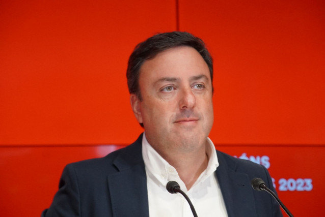 Archivo - El secretario xeral del PSdeG, Valentín González Formoso, en una rueda de prensa