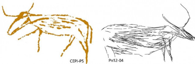 Comparativa de gravados do val do Côa e de Cova Eirós