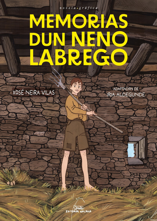 Novela gráfica de 'Memorias dun neno labrego', adaptación de Iria Aldegunde del clásico Xosé Neira Vilas