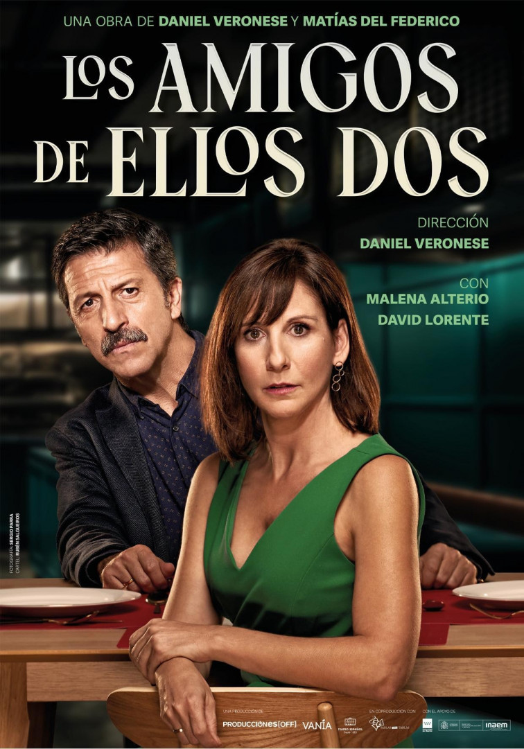 'Los amigos de ellos dos', la obra teatral de Malena Alterio y David Lorente que llega a Ferrol y Ourense