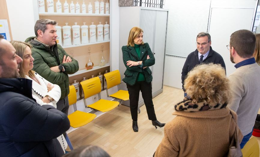 La conselleira de Emprego con Compostela Monumental