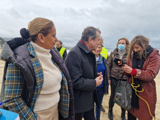 Abel Caballero este miércoles en Samil.