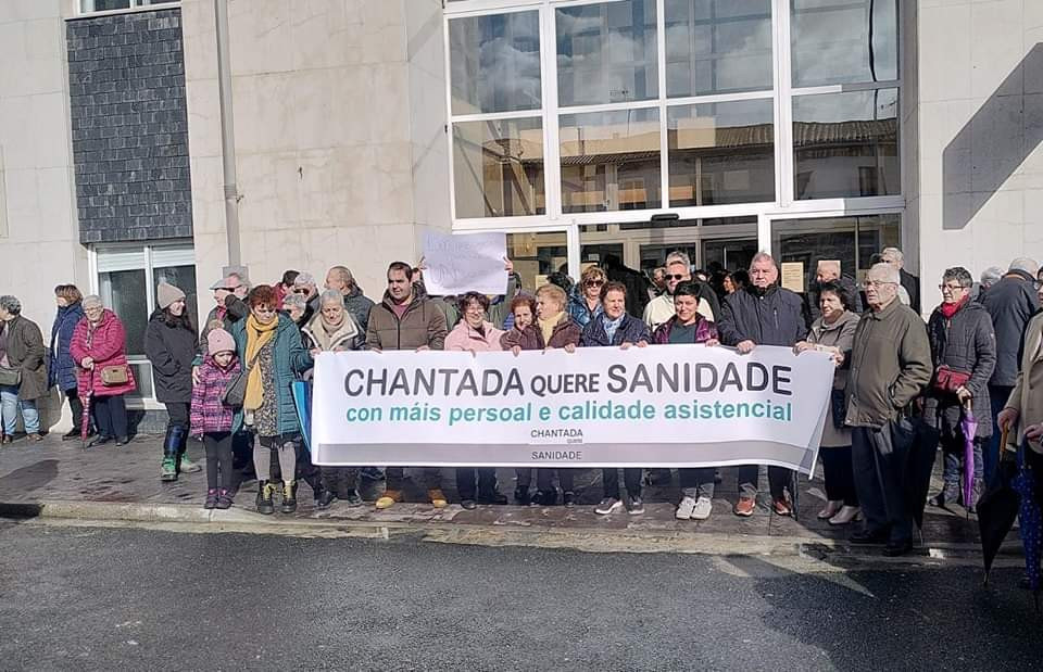 Una pasada protesta de Chantada Quere Sanidade