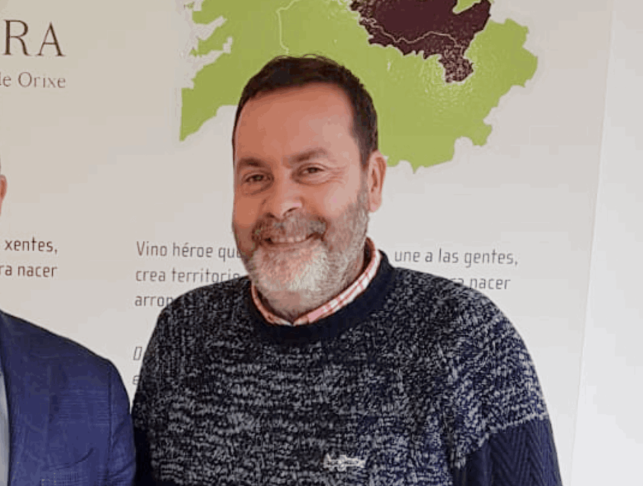 Antonio Lombardia en una imagen de la DO Ribeira Sacra
