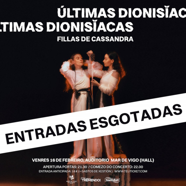 Entradas agotadas para la presentación del nuevo directo de Fillas de Cassandra, 'Últimas Dionisíacas'