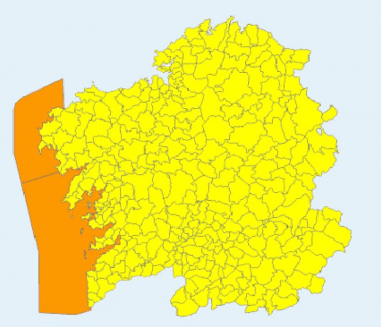 Toda Galicia en alerta meteorológica martes y miércoles por la borrasca Irene