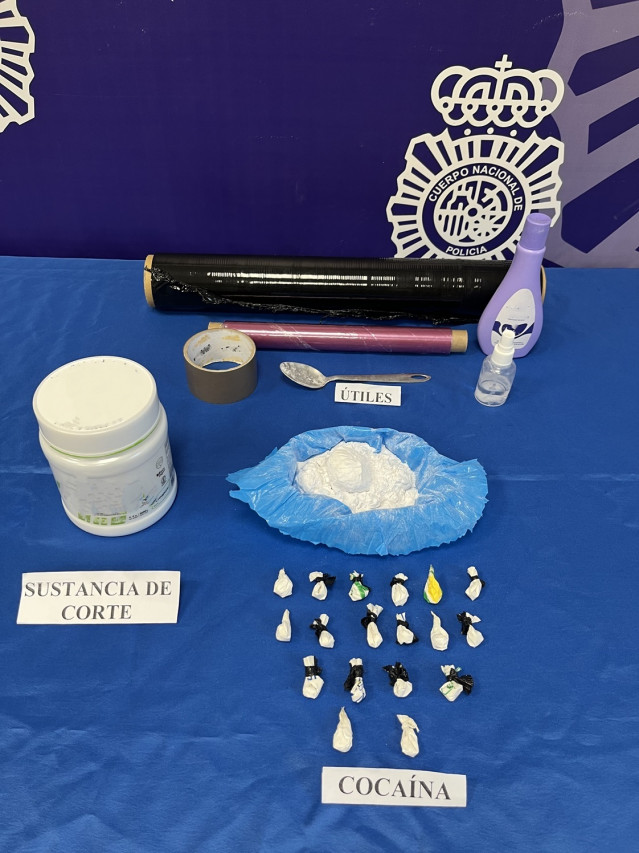 La Policía Nacional desarticula un punto de venta de droga en el barrio de A Milagrosa, en Lugo