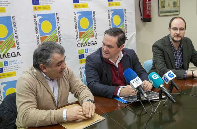 El director de la Axencia Galega da Calidade Alimentaria, José Luis Cabarcos, en la presentación del  5º Barómetro de percepción de produtos ecolóxicos del Consello Regulador da Agricultura Ecolóxica de Galicia.
