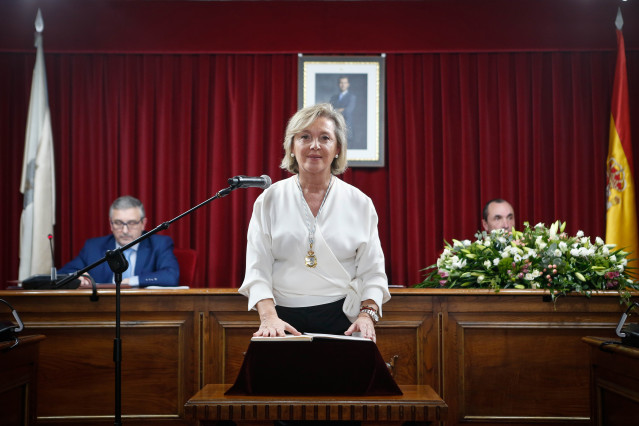 Lugo. Paula Alvarellos, hasta ahora concejala de gobernanza, elegida alcaldesa de Lugo con los votos de su partido, Psoe, y del BNG.
