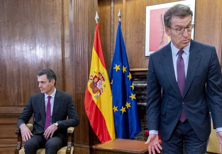 Su00e1nchez y Feiju00f3o en una reuniu00f3n