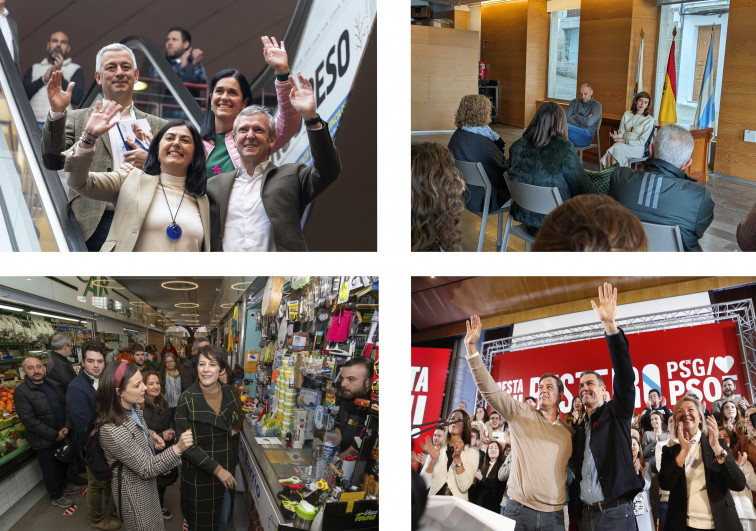 Lugo concentra actos de precampaña y Besteiro ironiza con que el PSOE programó antes que PP: 