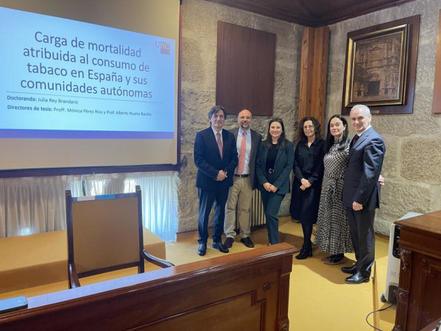 Presentación de la tesis doctoral 'Carga de mortalidad atribuida al consumo de tabaco en España y sus comunidades autónomas'.