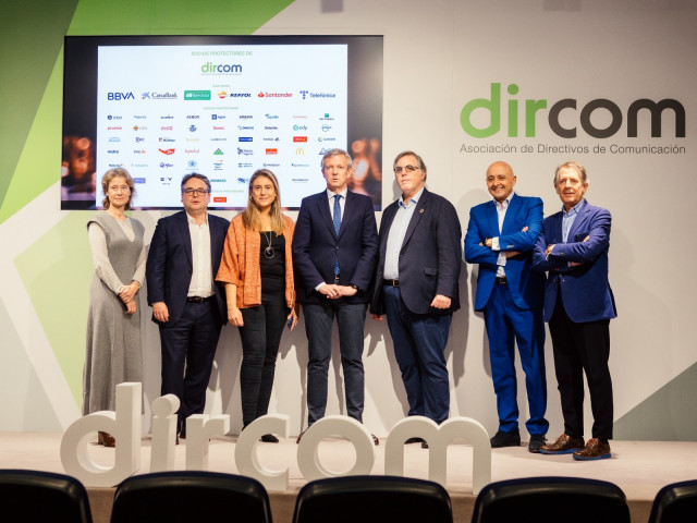 El presidente de la Xunta, Alfonso Rueda, en el I Foro de la Comunicación Estratégica Dircom Galicia