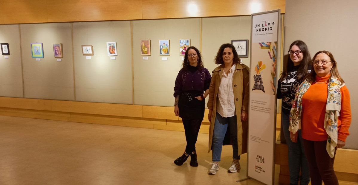 Autoras en la exposiciu00f3n Un lapis propio