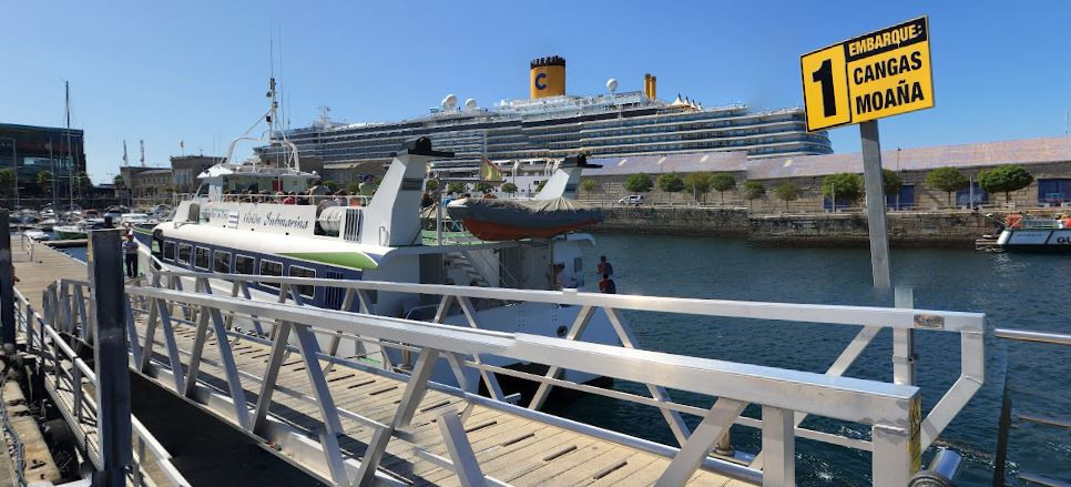 Embarcadero de ferry al Morrazo en el puerto de Vigo en una imagen del RC Nu00e1utico