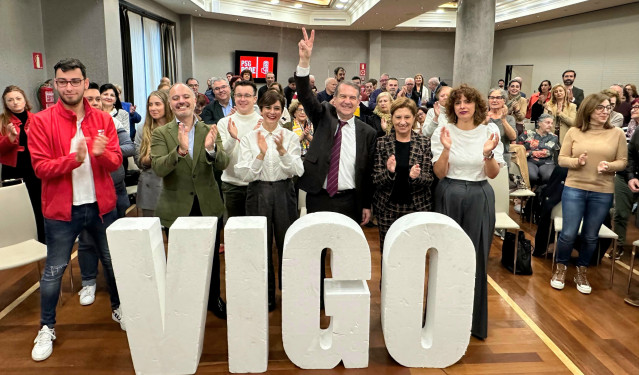 La ministra de Vivienda, Isabel Rodríguez, durante su visita a Vigo.