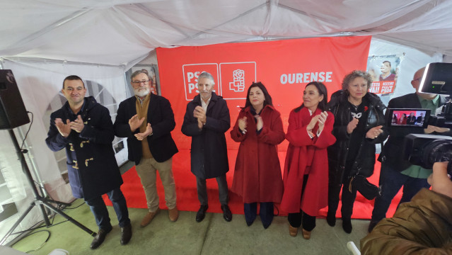 Grande Marlaska durante el mitin en Pobra de Trives.