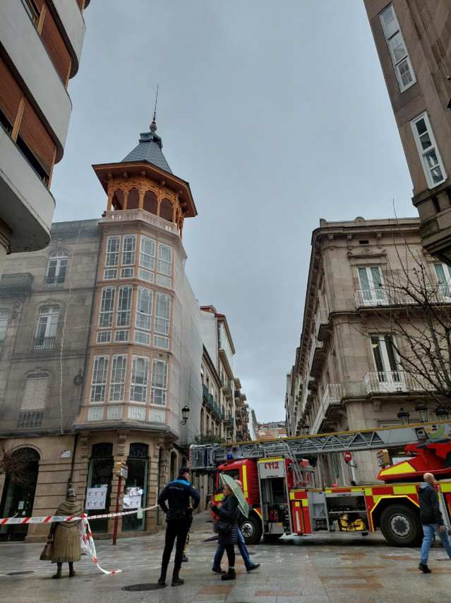 Cúpula desprendida en Ourense.