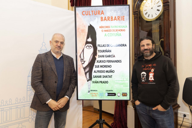 Presentación de una gala solidaria con Palestina en A Coruña