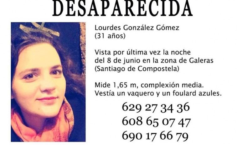 A moza desaparecida en Santiago e achada en O Pedroso morreu por hipotermia