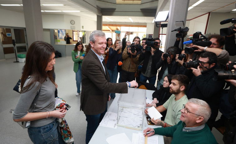 La encuesta de la Voz indica que el PP aguantaría la mayoría absoluta en Galicia con dos diputados de margen