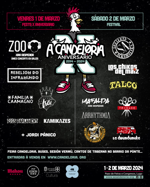 Cartel de A Candeloria de 2024