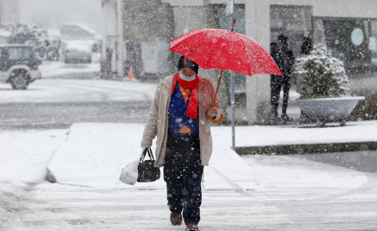 Temporal de frío golpeará Galicia a partir del jueves, con nieve a partir de los 700 metros