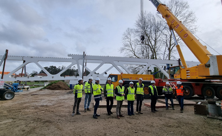 Izan el nuevo puente de Ponte Arnelas, entre Vilanova y Ribadumia, con varios meses de atraso