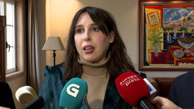 La conselleira de Economía, María Jesús Lorenzana, en declaraciones