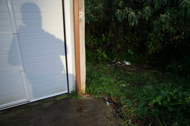 Solar donde se encontró la maleta.