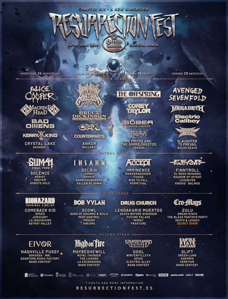 El Resurrection Fest abre la venta de sus entradas a partir del martes