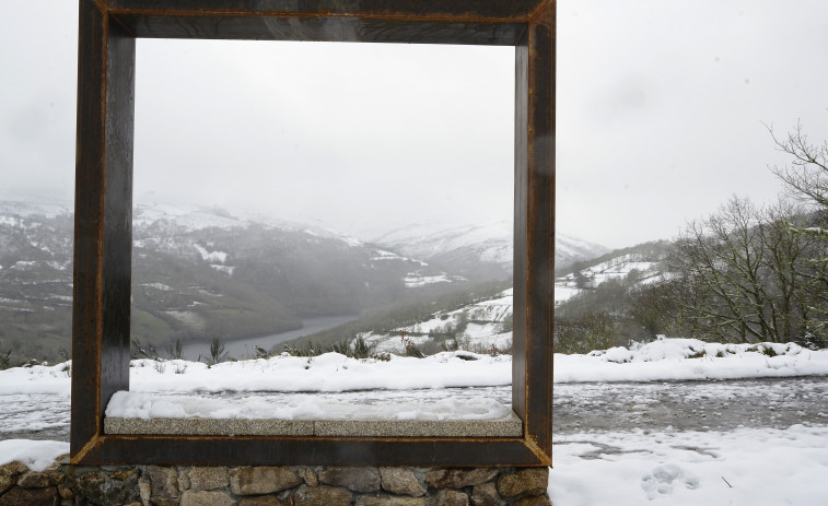 Alerta amarilla en Galicia por temporal costero y nieve en la montaña de Lugo y Ourense