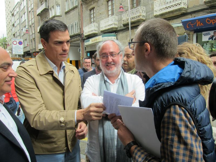 Pedro Sánchez en Pontevedra pide el voto para el PSOE