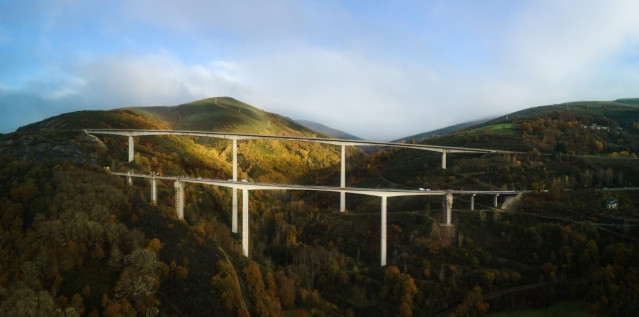 Viaductos de Ruitelán y Samprón en la A-6, en la provincia de Lugo.