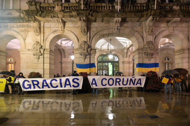 Archivo - Movilización de apoyo a Ucrania