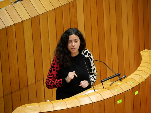 Archivo - La diputada del BNG, Noa Presas.