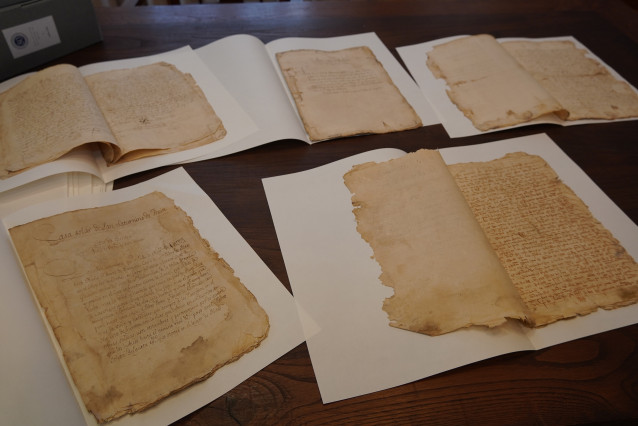 Fondos del archivo del pazo de Froián cedidos al Instituto de Estudios Gallegos Padre Sarmiento