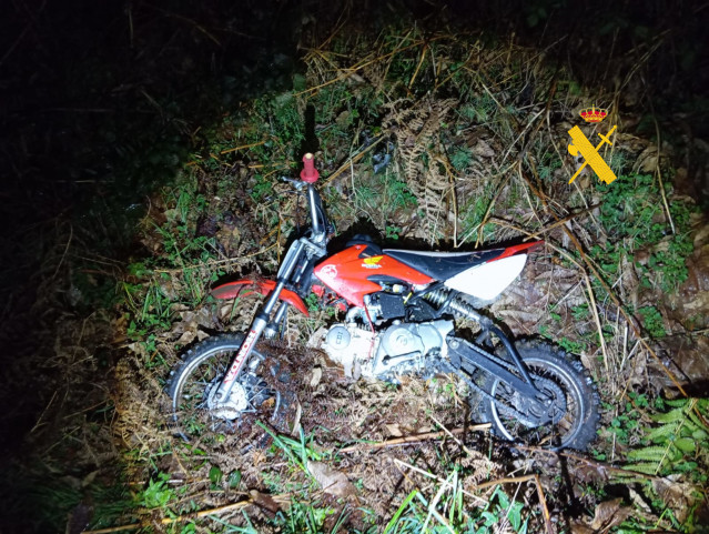 Minimoto robada en A Pastoriza (Lugo)