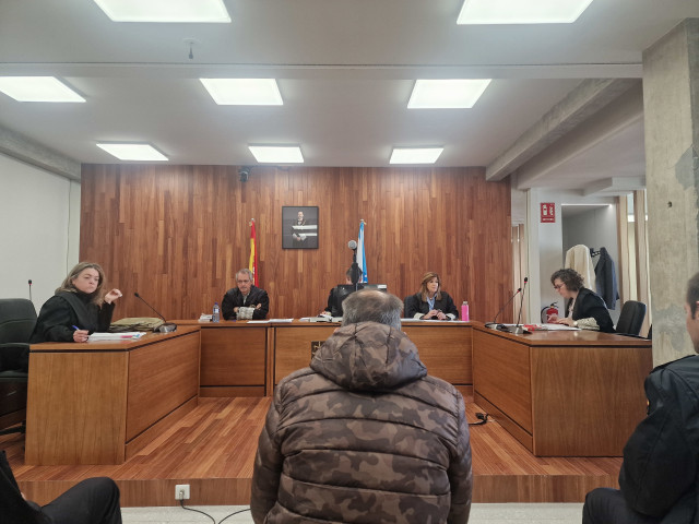 Imagen del condenado en el juicio.