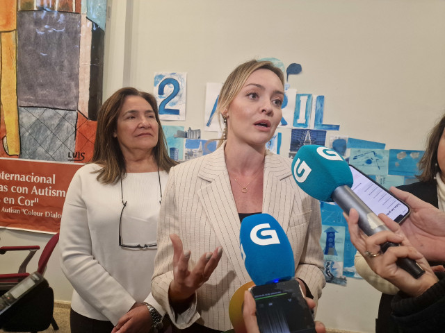 Imagen de Fabiola García en el acto de este martes.