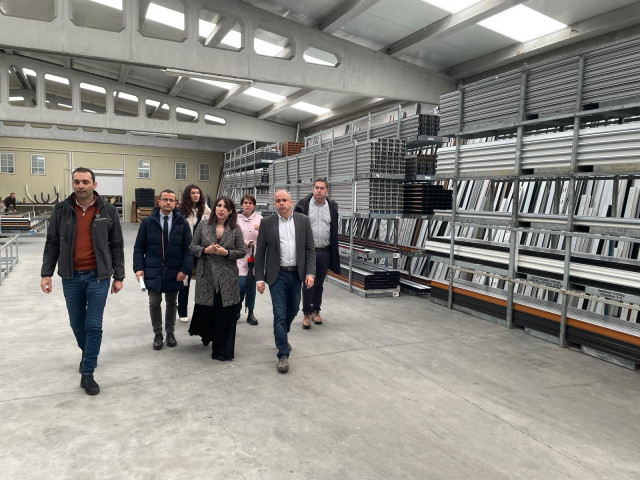 La Conselleira De Economía, Industria E Innovación En Funciones, María Jesús Lorenzana, Ha Visitado Este Miércoles En Tordoia Las Compañías Torres Golán Y TMC Cancela