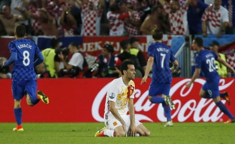 'La Roja' cae ante Croacia y se complica la Eurocopa
