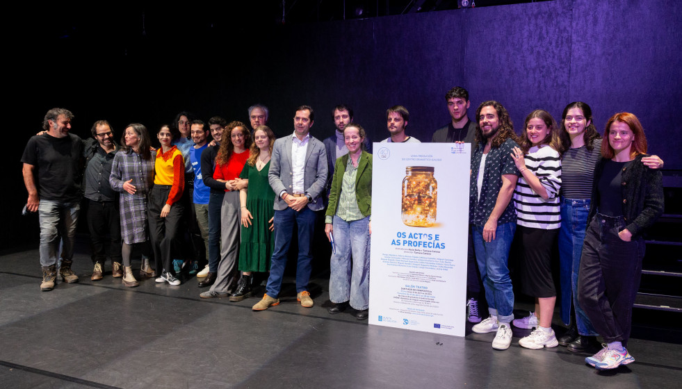 Presentación del espectáculo producido por el Centro Dramático Galego (CDG) 'Os actos e as profecías'.