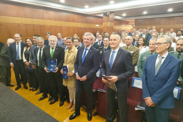 Clausura de la Asamblea Anual de la Confederación de Empresarios de Pontevedra (CEP) con presencia de Alfonso Rueda, en Vigo, a 15 de abril de 2024.