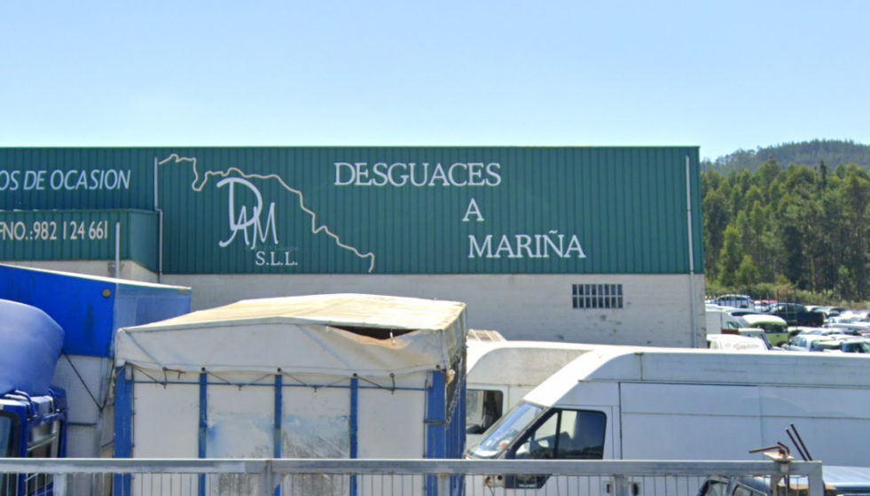 Lugar donde se produjo el accidente laboral en una foto de Google News